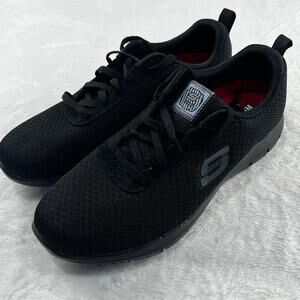 Sketches WORK SLIP RESISTANT Black sneakers shoes women’s size 6